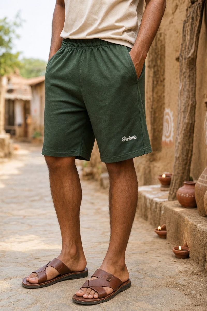 Everyday Essential Shorts - Bottel Green