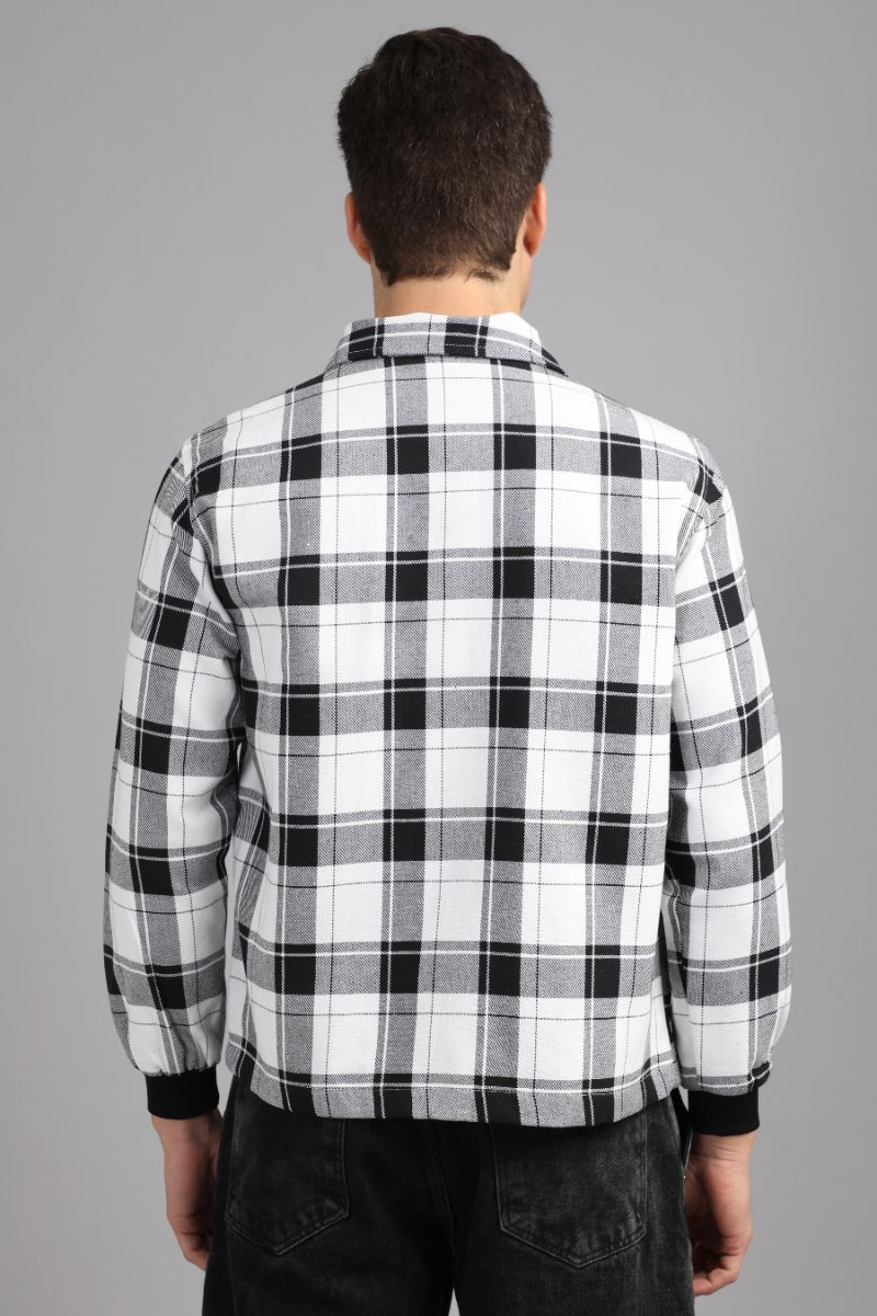 Men’s Urban Edge Check Shacket | Signature Zip-Up Style view 3