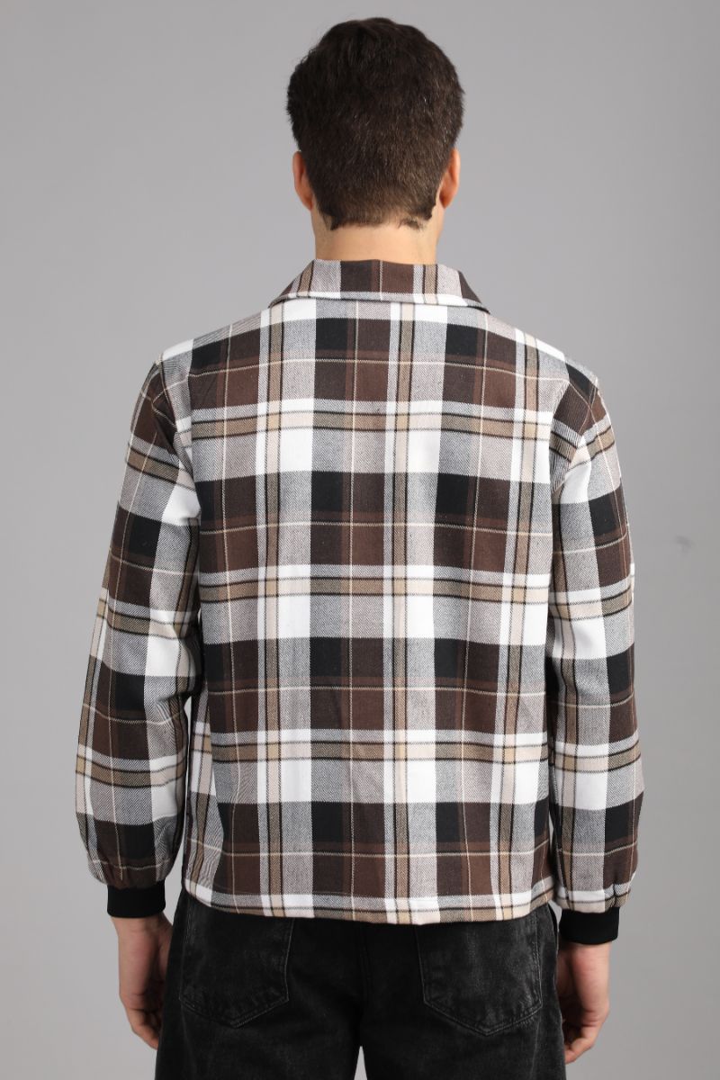 Men’s Urban Edge Check Shacket | Signature Zip-Up Style view 4