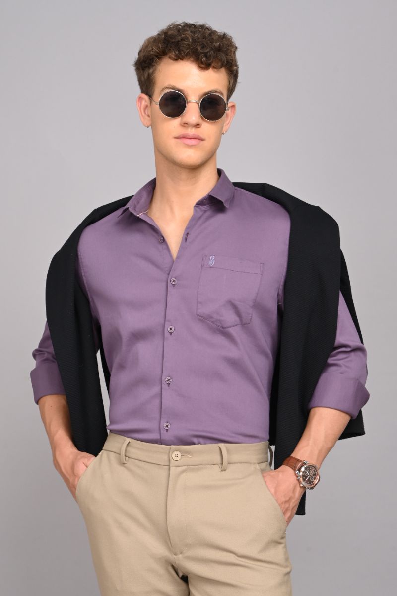Rodium Classic Cotton Shirt - Light Green