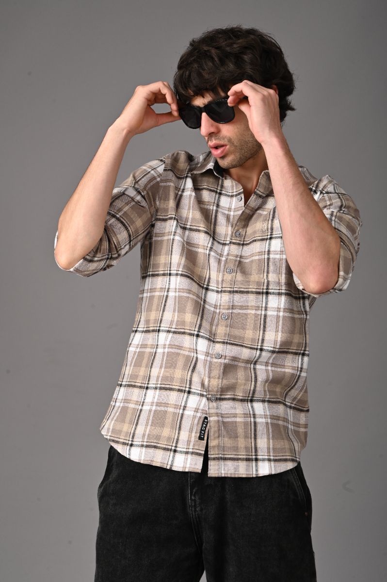 Pure Cotton Checks Shirt for Men | Premium Semi-Formal Style view 5